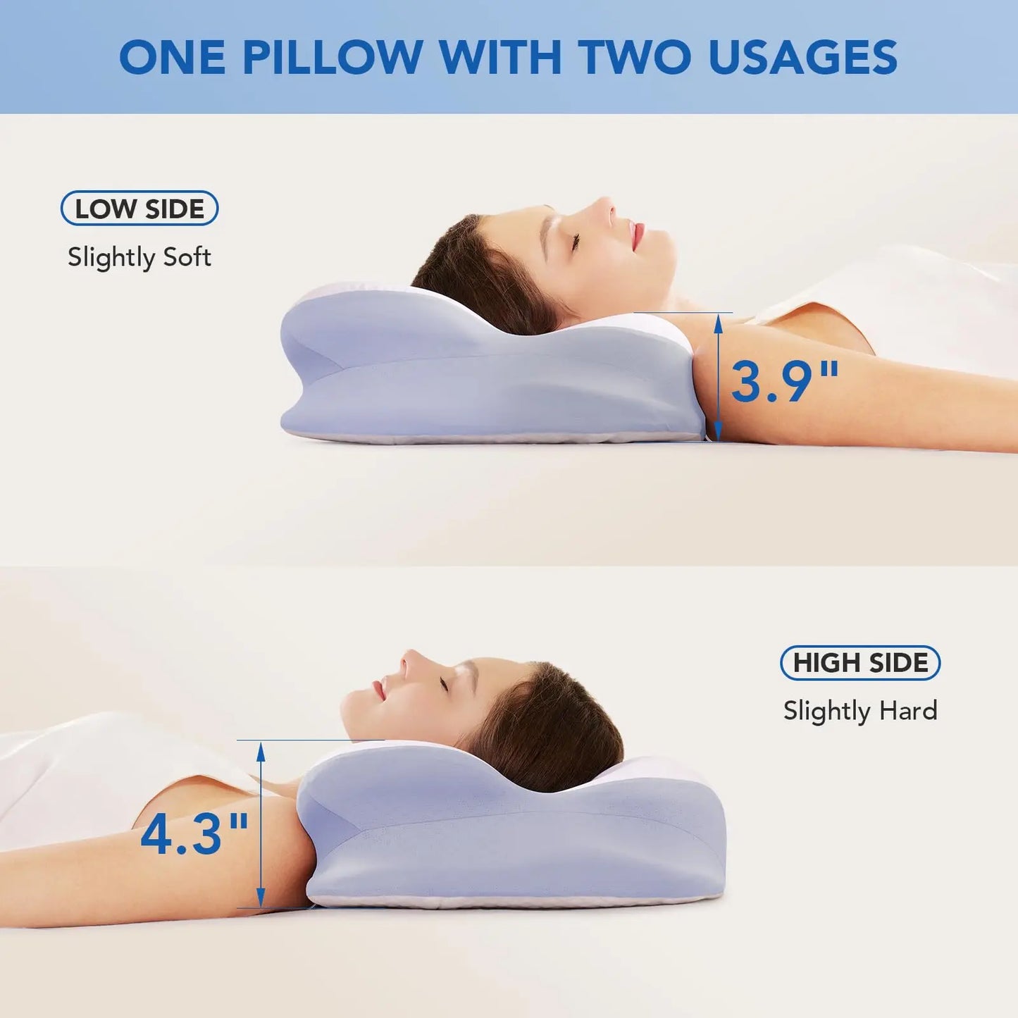 Memory Foam Cervical Neck Pillow