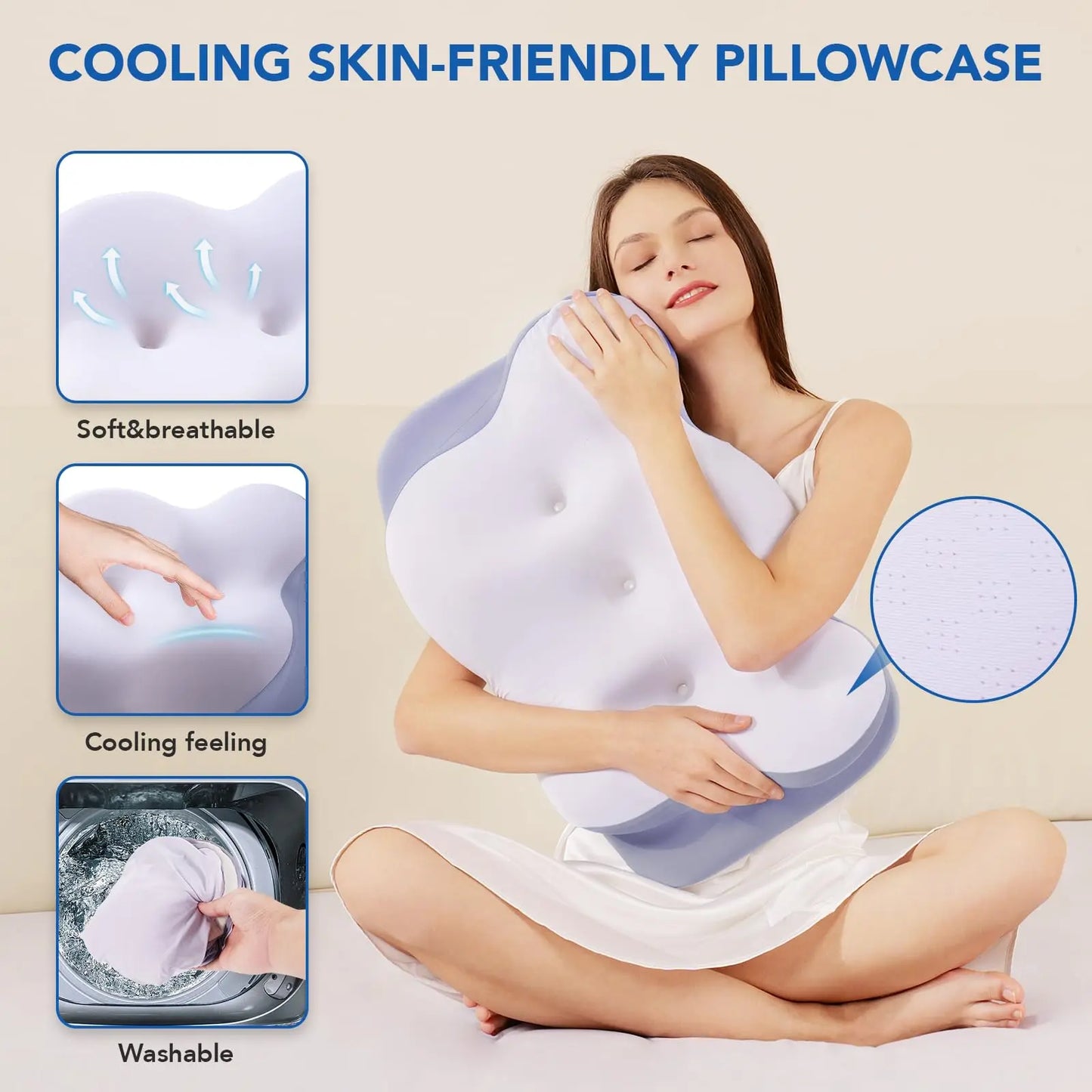 Memory Foam Cervical Neck Pillow