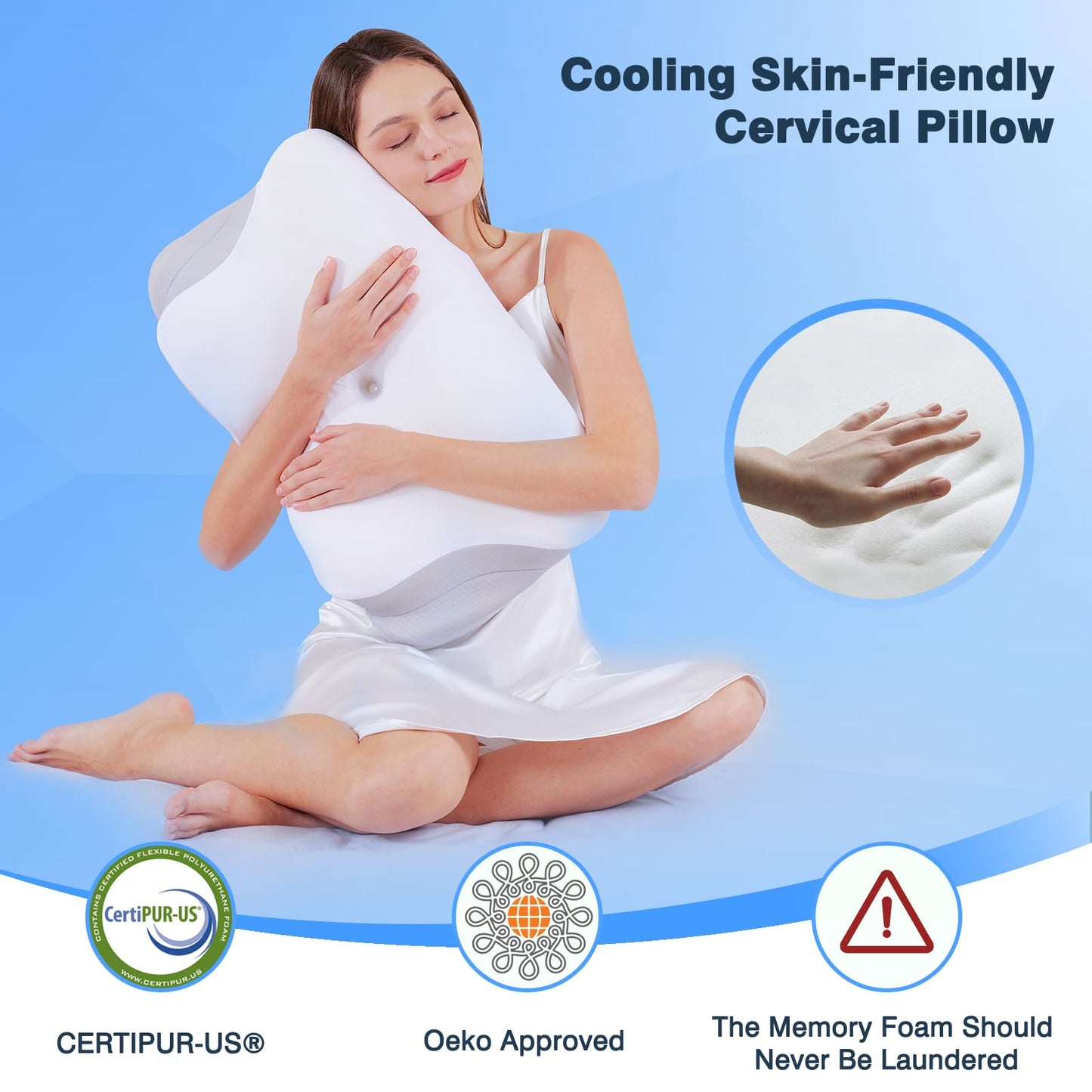 Ocuuziisu Neck Pillows for Pain Relief Sleeping