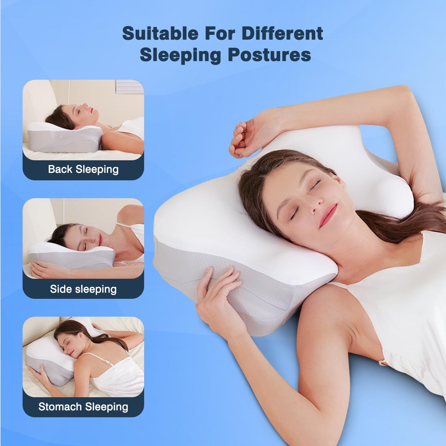 Ocuuziisu Neck Pillows for Pain Relief Sleeping