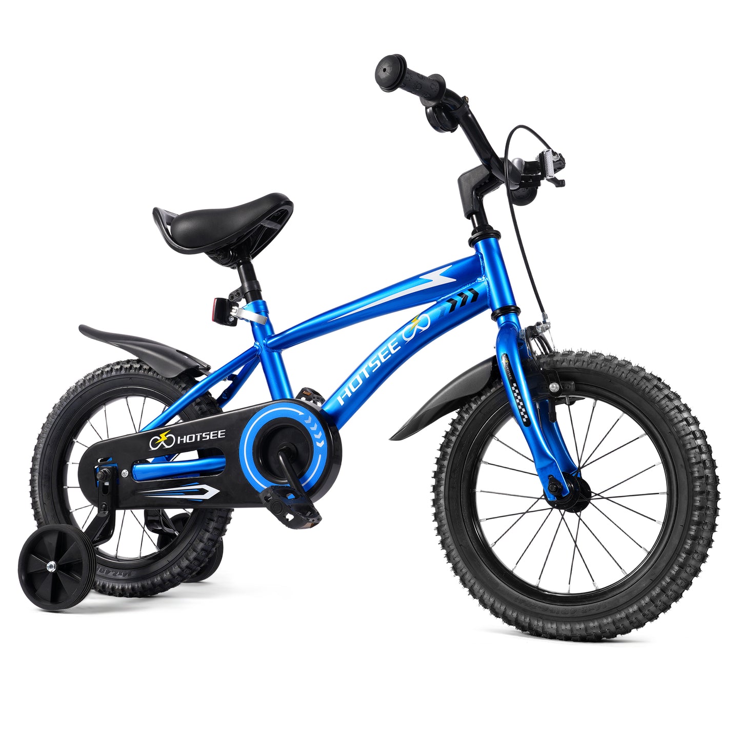 iTeafcom 14-Inch Kids Bike for Toddlers Ages 4-6 Years, Girls & Boys Bicycle with Removable Training Wheels, Front Handbrake & Rear Coaster Brake, Includes Basket & Bell