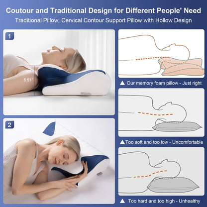 Odorless Memory Foam Neck Pillows