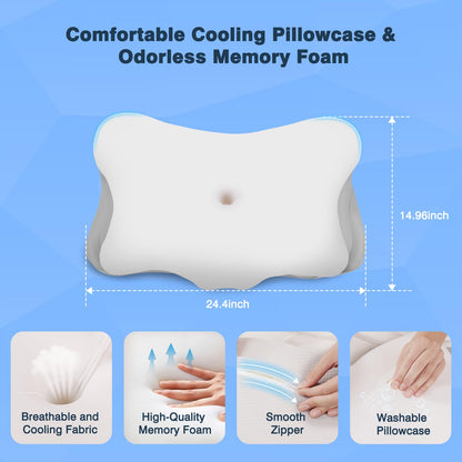 Ocuuziisu Neck Pillows for Pain Relief Sleeping